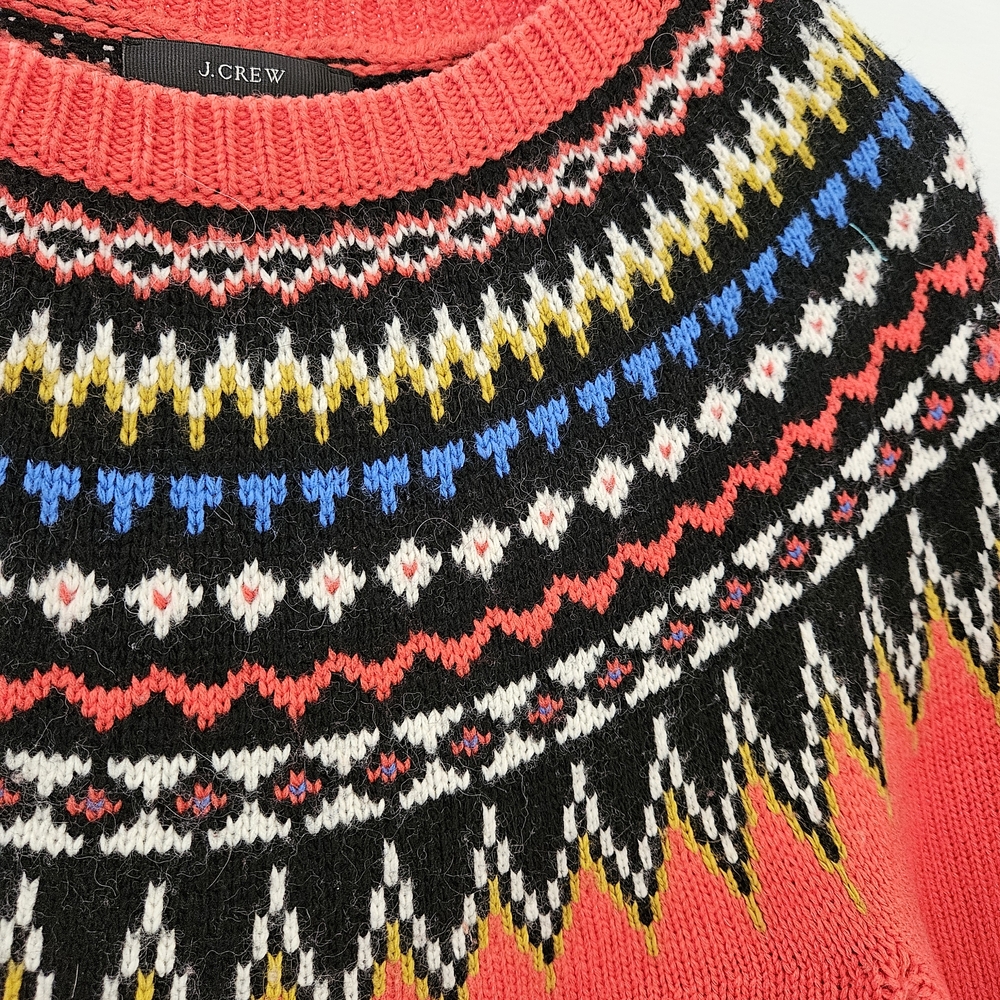 J. Crew Multicolor Fair Isle Sweater with Yoke - Picture 4 of 4